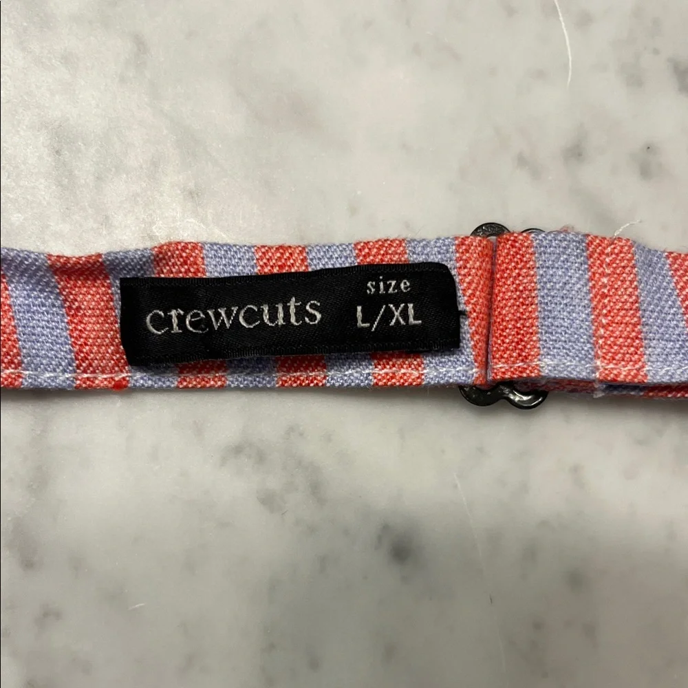 Crewcuts Orange and Blue Striped Kids Bow Tie